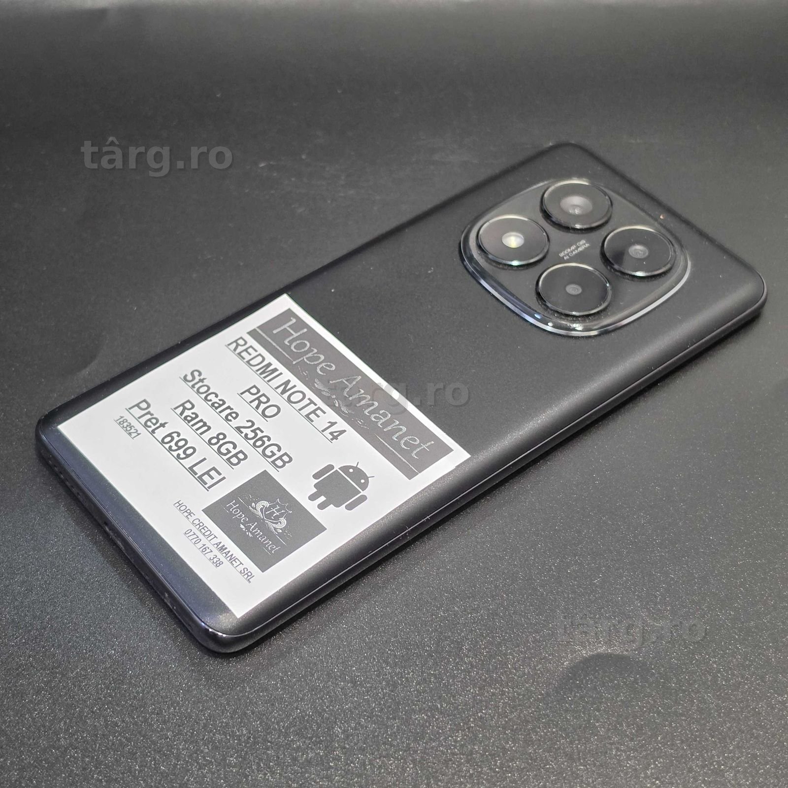 HOPE AMANET P8 Redmi Note 14 Pro 256 gb 8 gb ram 3