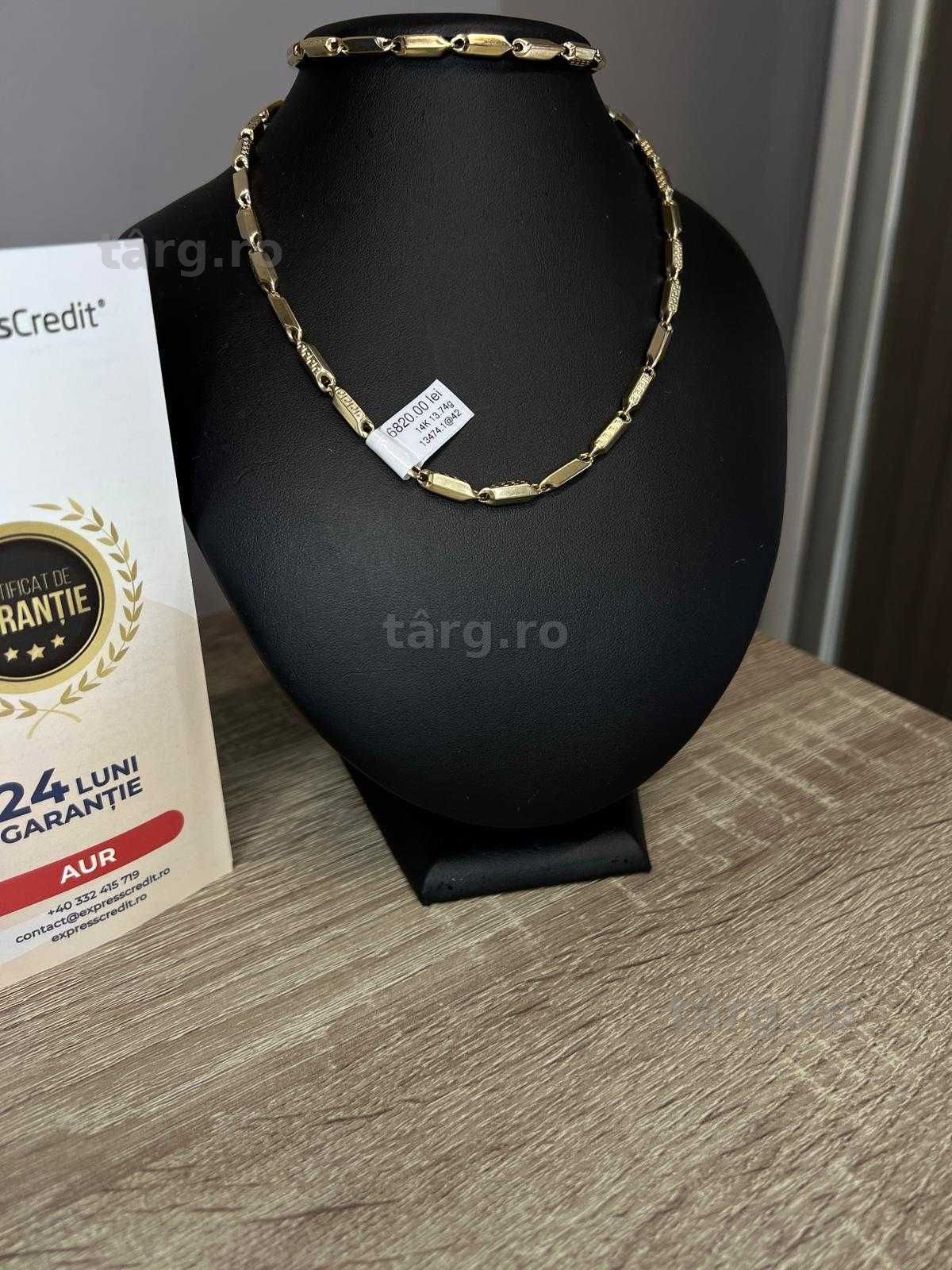 (AG42) Lant aur 14K 13.74g b13474 - Garantie 2 ani! 2