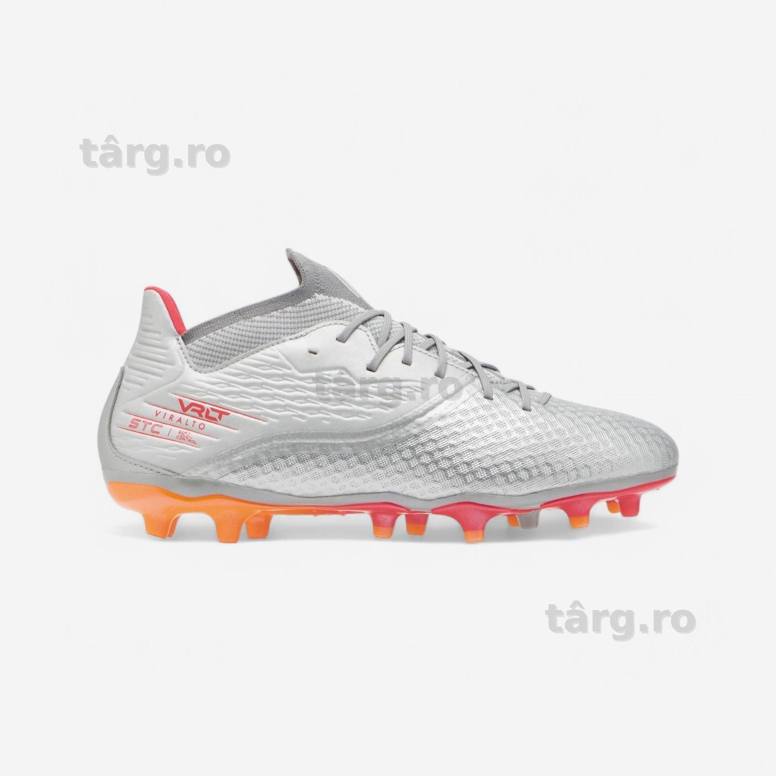 Ghete de fotbal unisex Viralto Iii Fg Gri - produs resigilat Decathlon