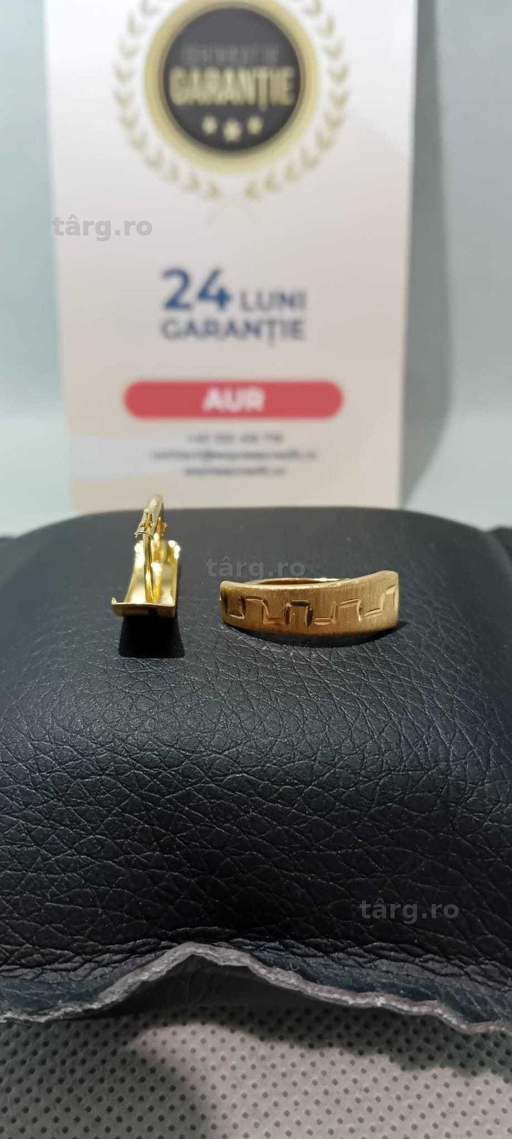Cercei Aur 14K (Ag18 Tutora b.28572.2) Garantie 2 ani! 2