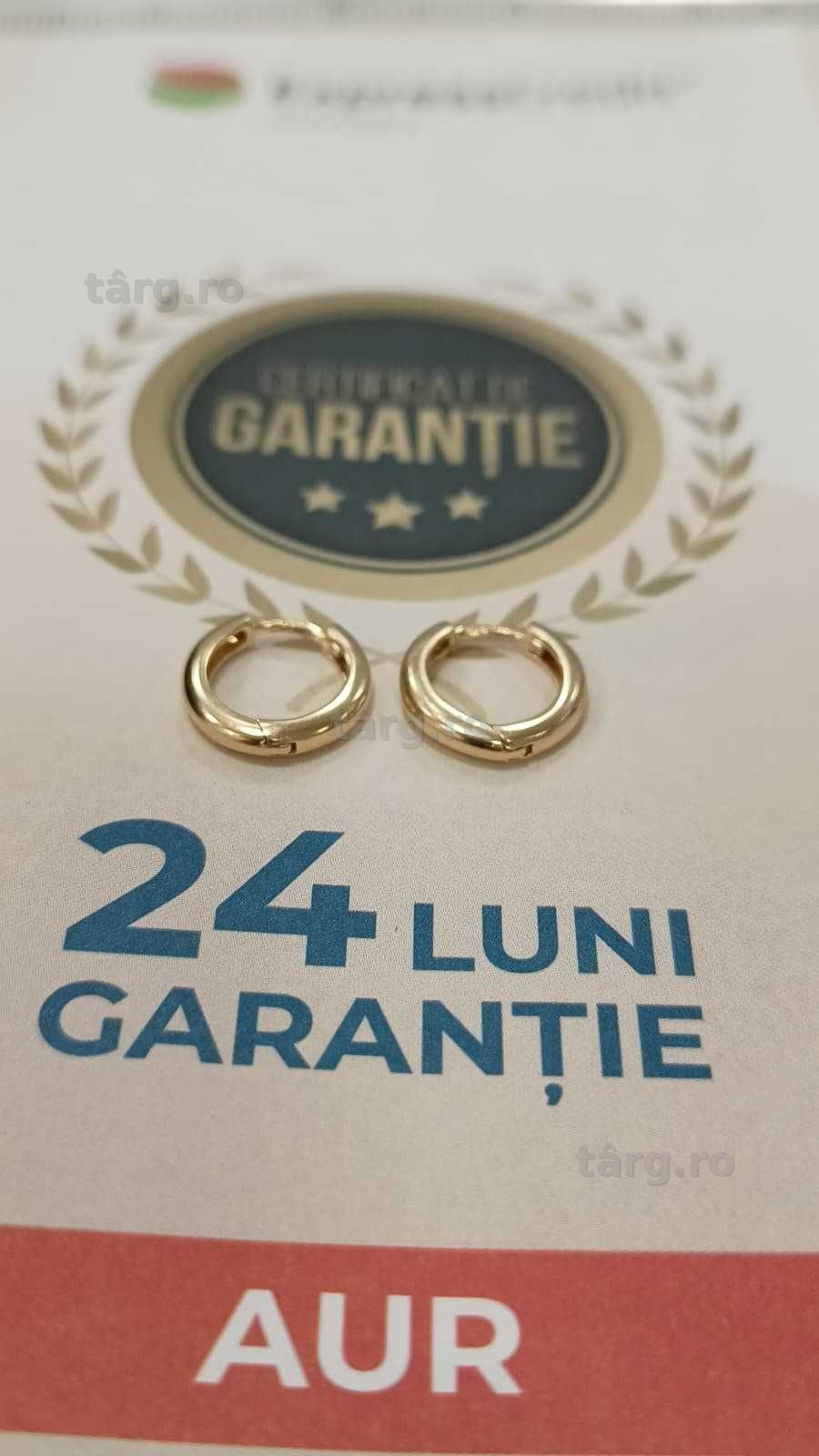 Cercei aur 14K 2.67gr [AG24 Harlau B.46033.1] - Garantie 2 ani! 2