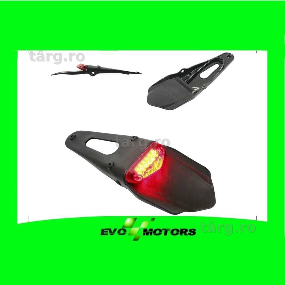Codita Suport Numar Enduro Cross Atv Cu Stop Led Supermoto Aripa A168
