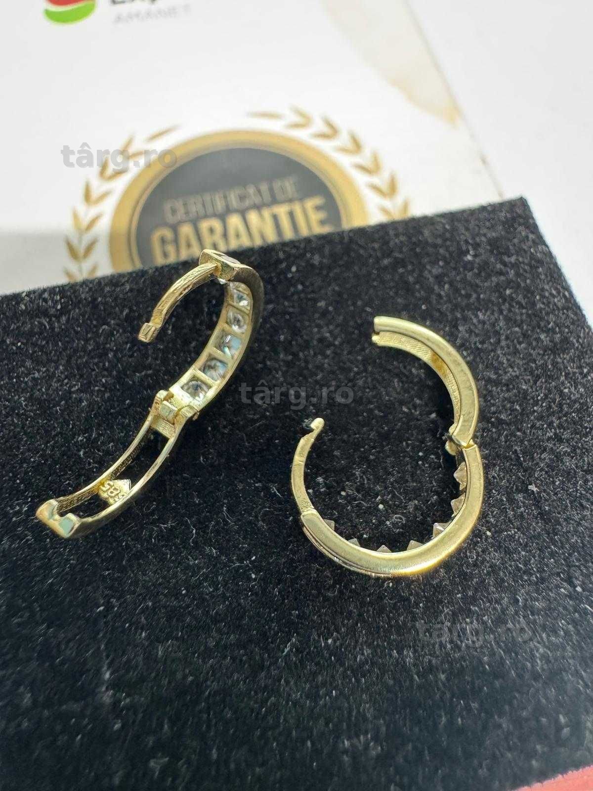 Cercei din aur 14k (69834.1/ 10 Pacurari 1) garantie 2 ani! 4