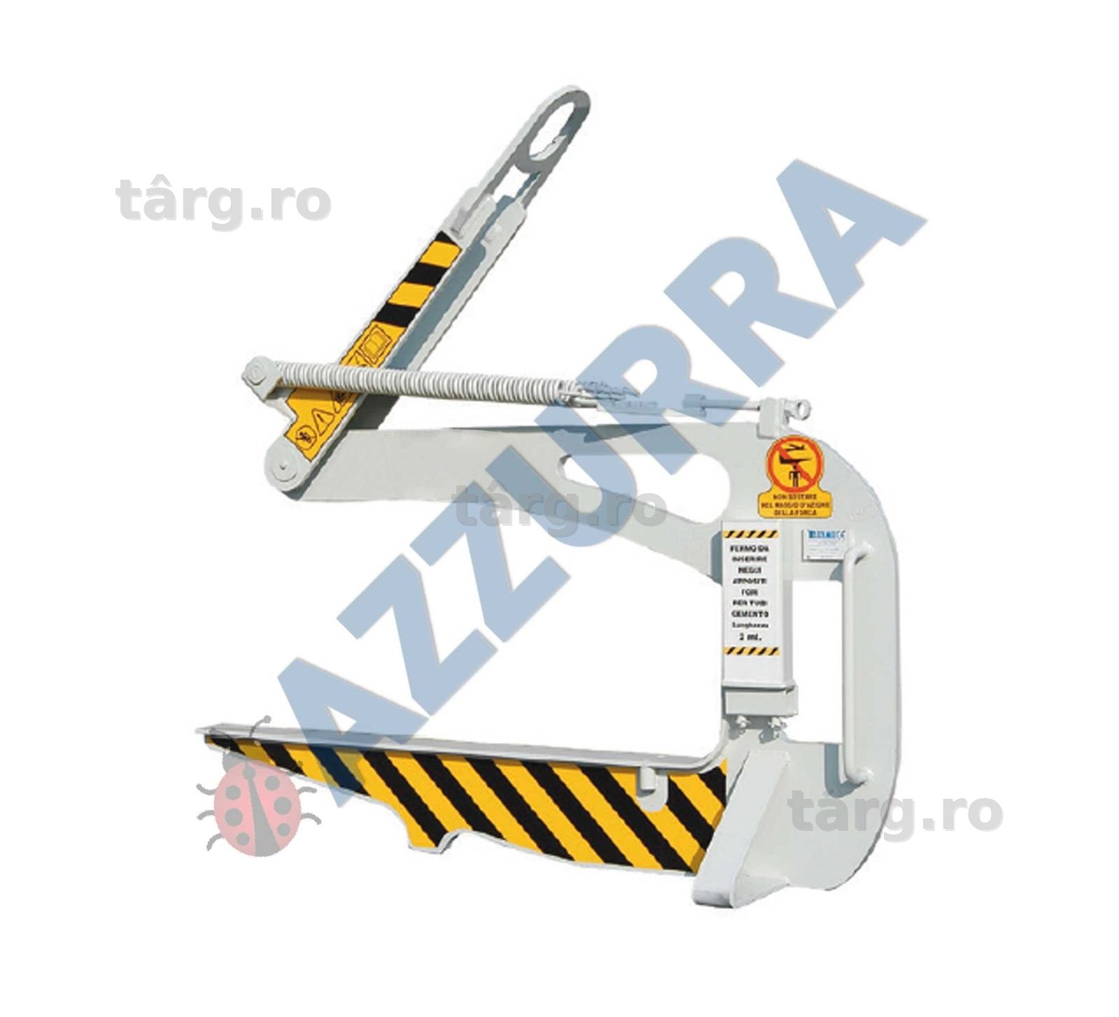 Cleste ridicare tuburi beton Furca pentru tuburi de beton max 6000 kg