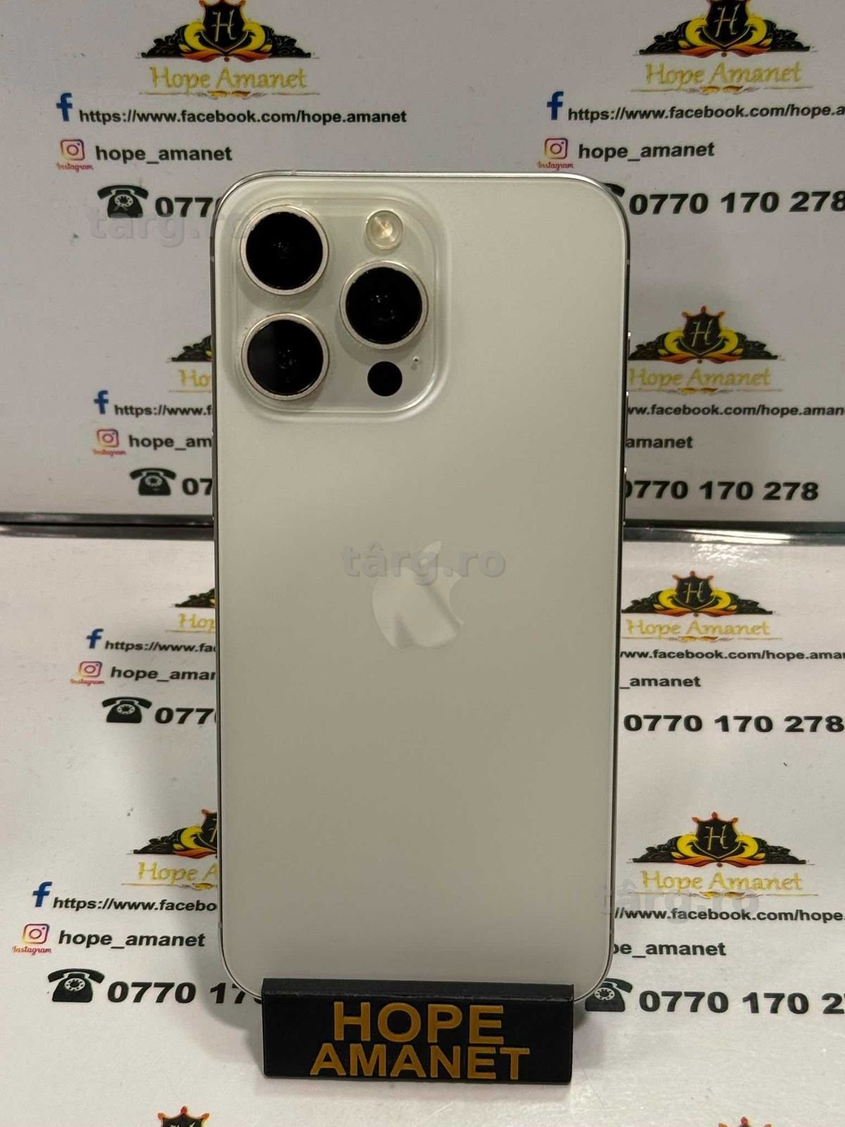 Hope Amanet P13 / iPhone 15 Pro Max / 256 GB / White Titanium