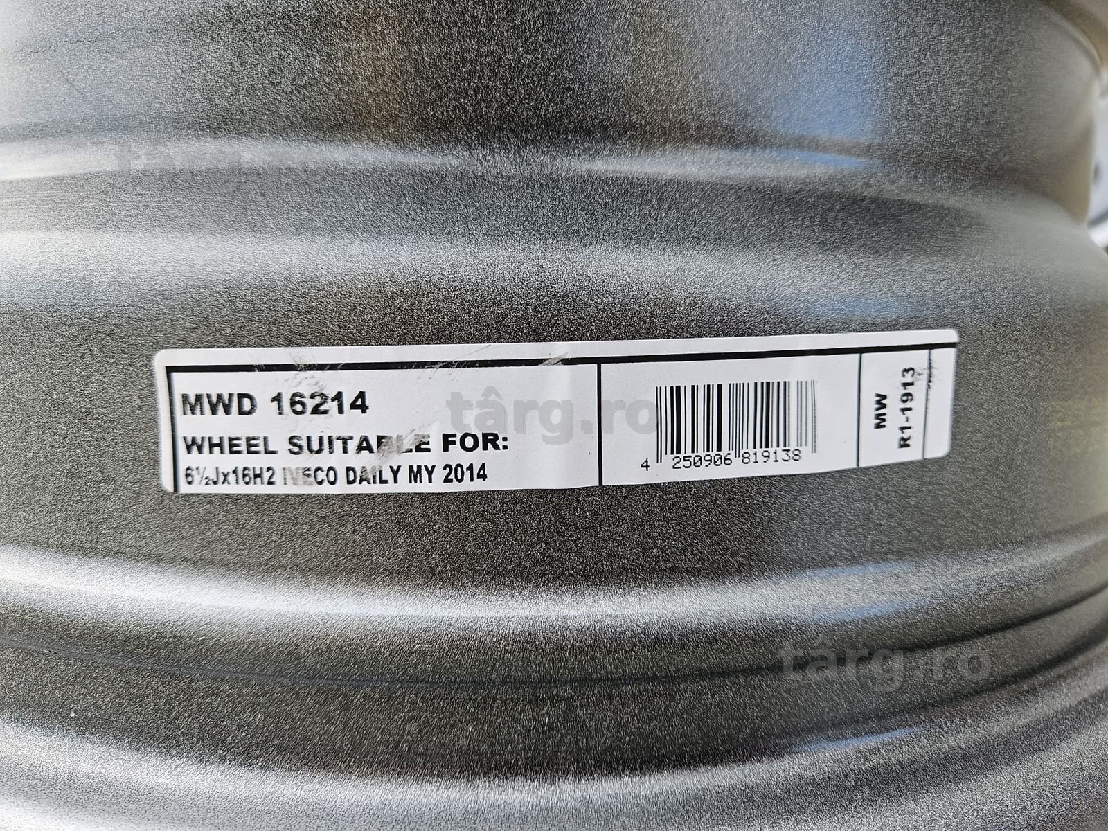 Janta 6.5Jx16 6/125 ET68 CH74.1 pentru IVECO Daily 4