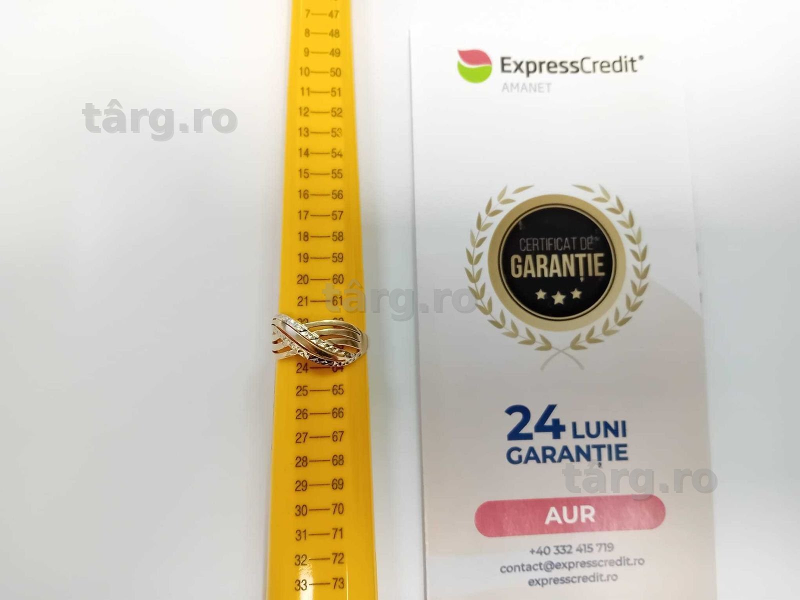 (Ag33) Inel Aur 14K/Garantie 2 ani 3