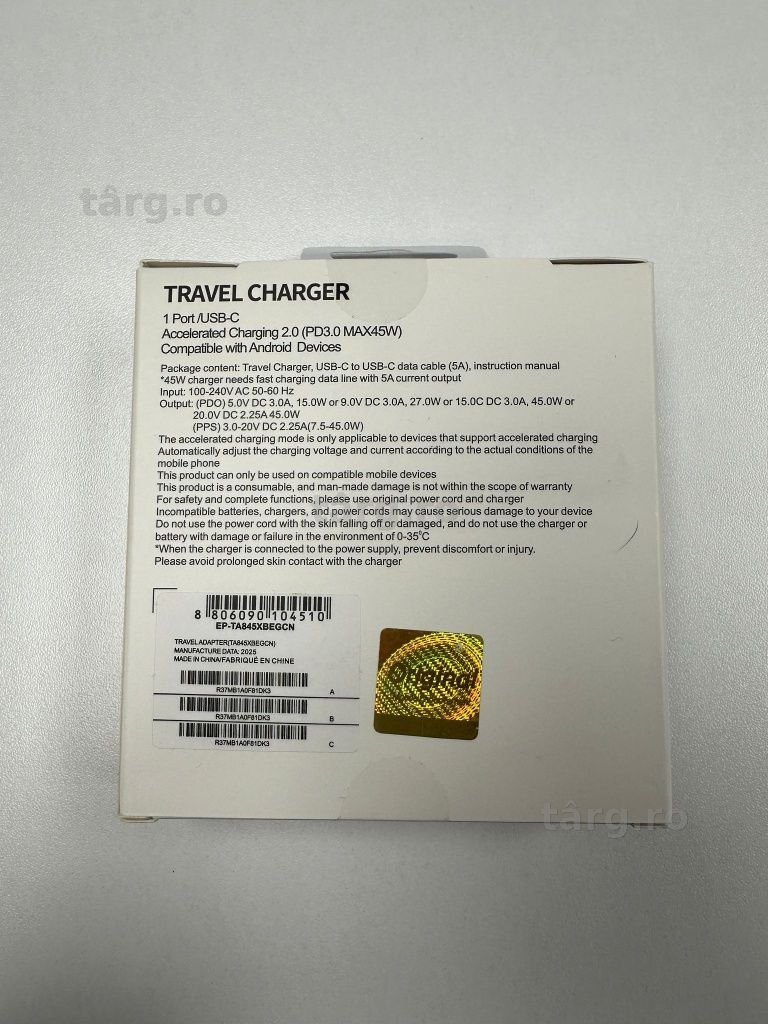 Set adaptor si cablu 45W 3