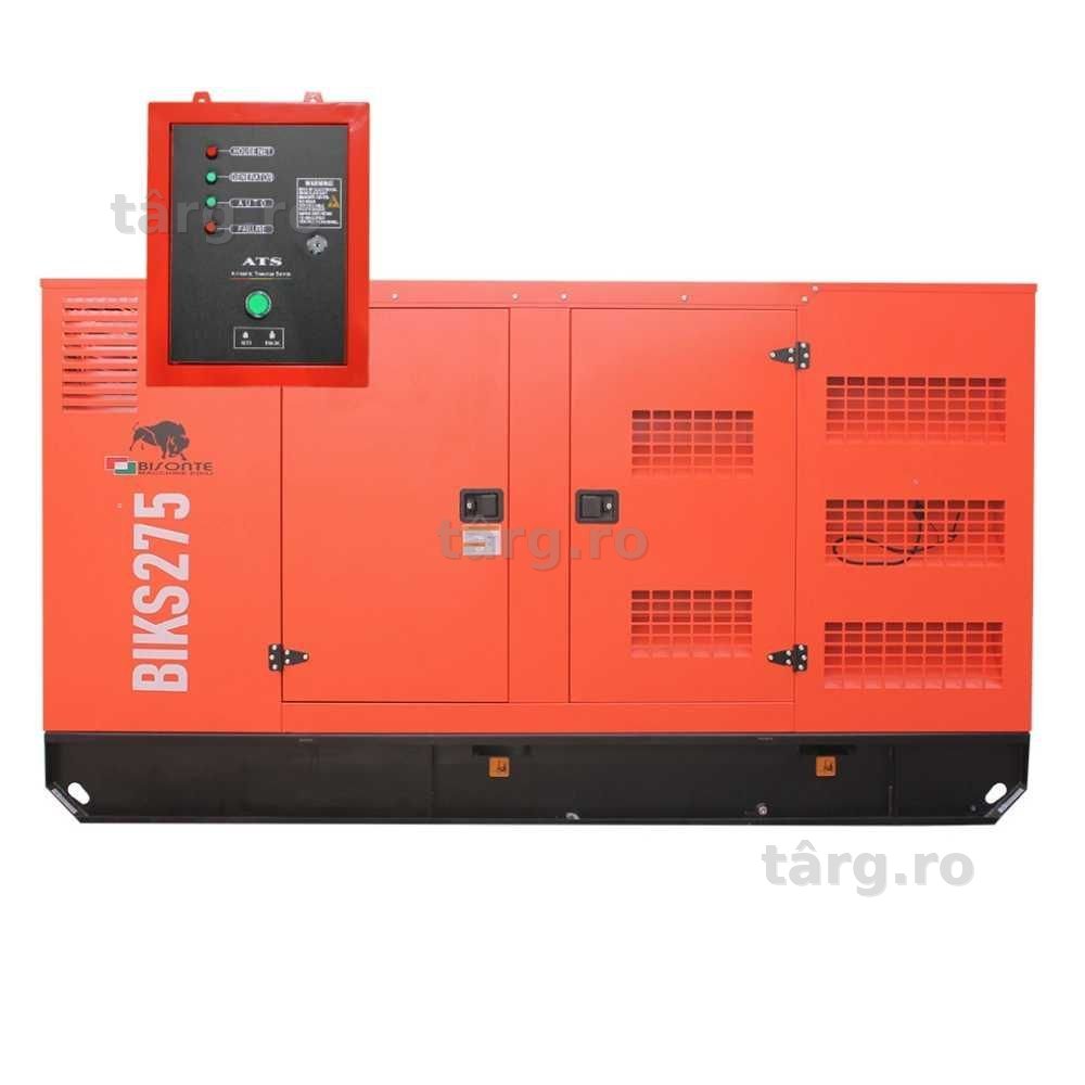 Generator de curent Bisonte BIKS275, insonorizat, Pmax=275kVA 400V ATS inclus