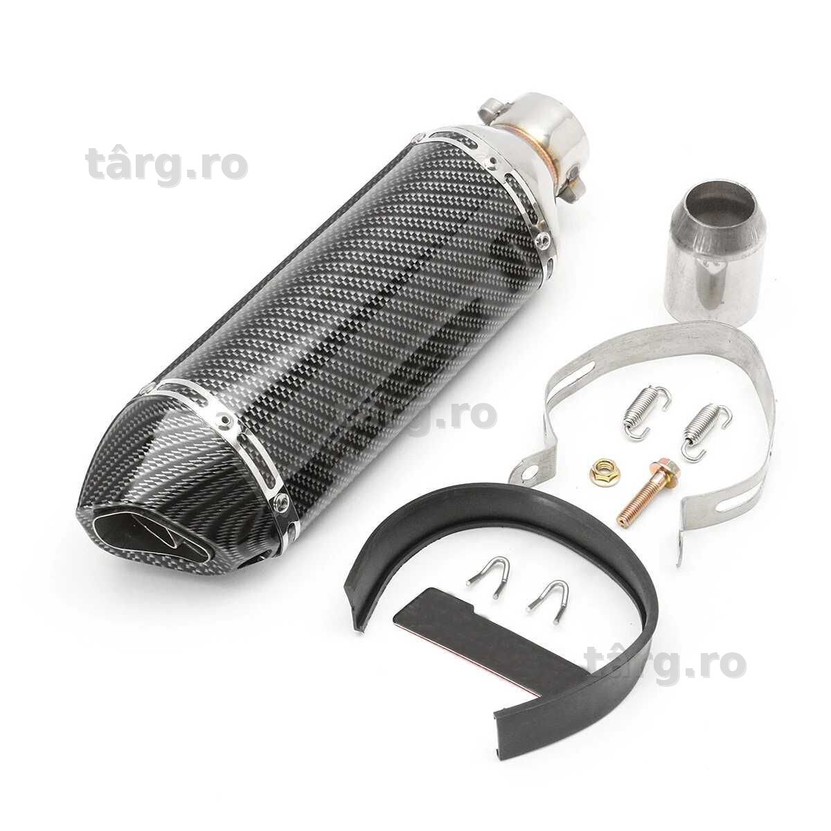 Toba Sport Moto ATV Ornament Esapament Motocicleta / ATV Universala, 38-51mm, Carbon