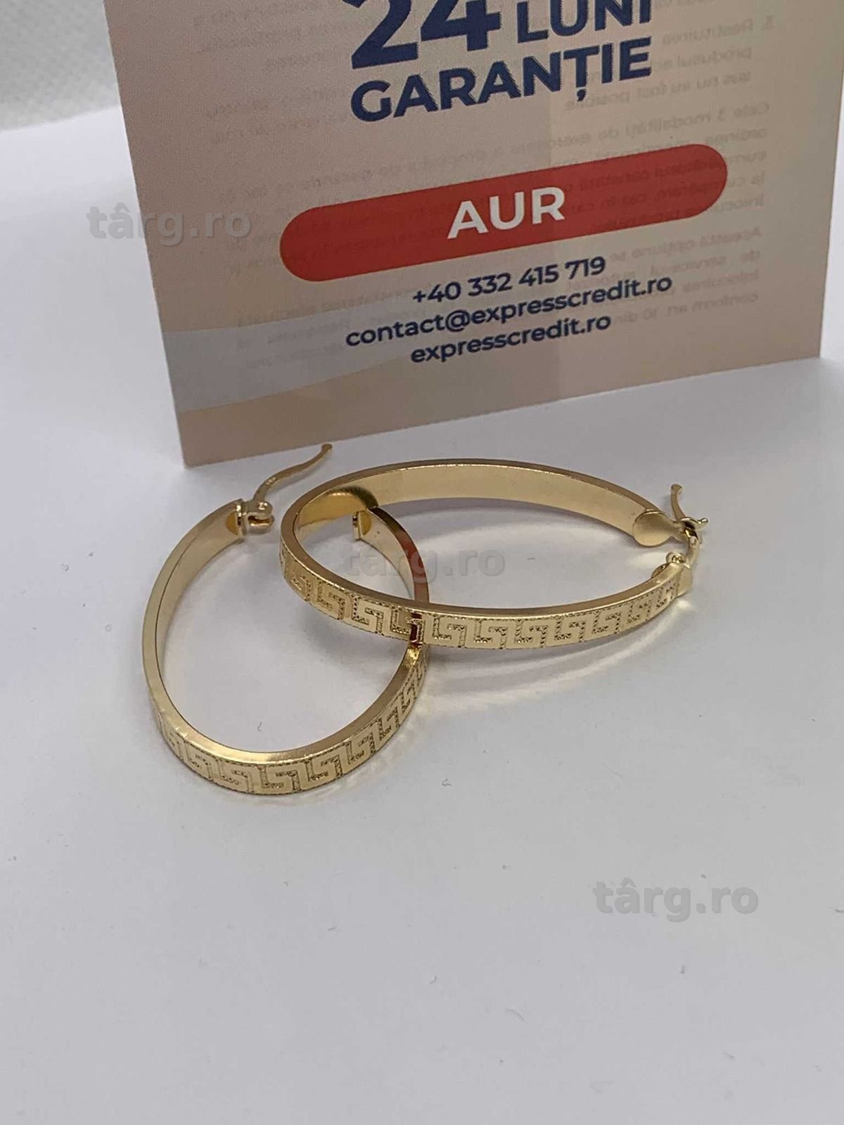 Cercei aur 14K 3.85g (Ag4 Dacia B.51517) Garantie 2 ani 3