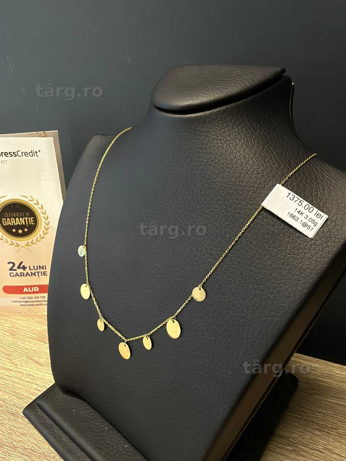 (AG51) Lant aur 14K 3.05g B1663.1 - Garantie 2 ani! 2
