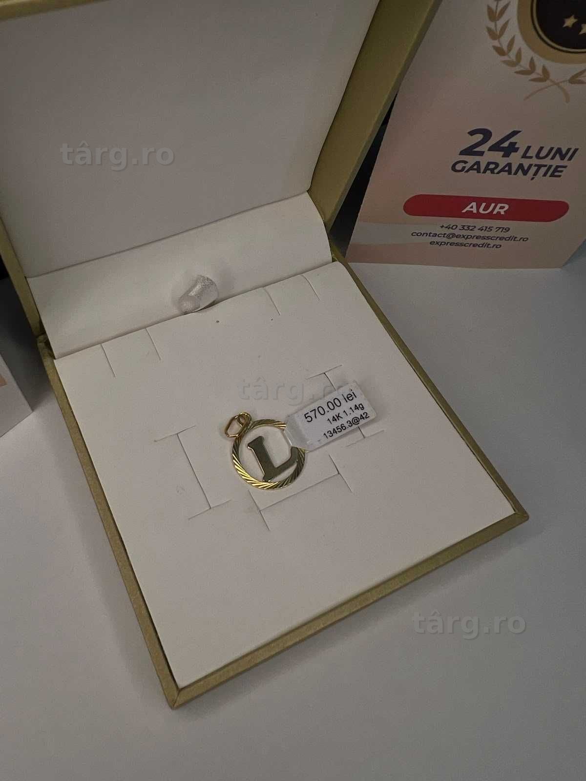 Pandantiv aur 14K 1.14gr (AG42 B.13456.3) GARANTIE 24 LUNI