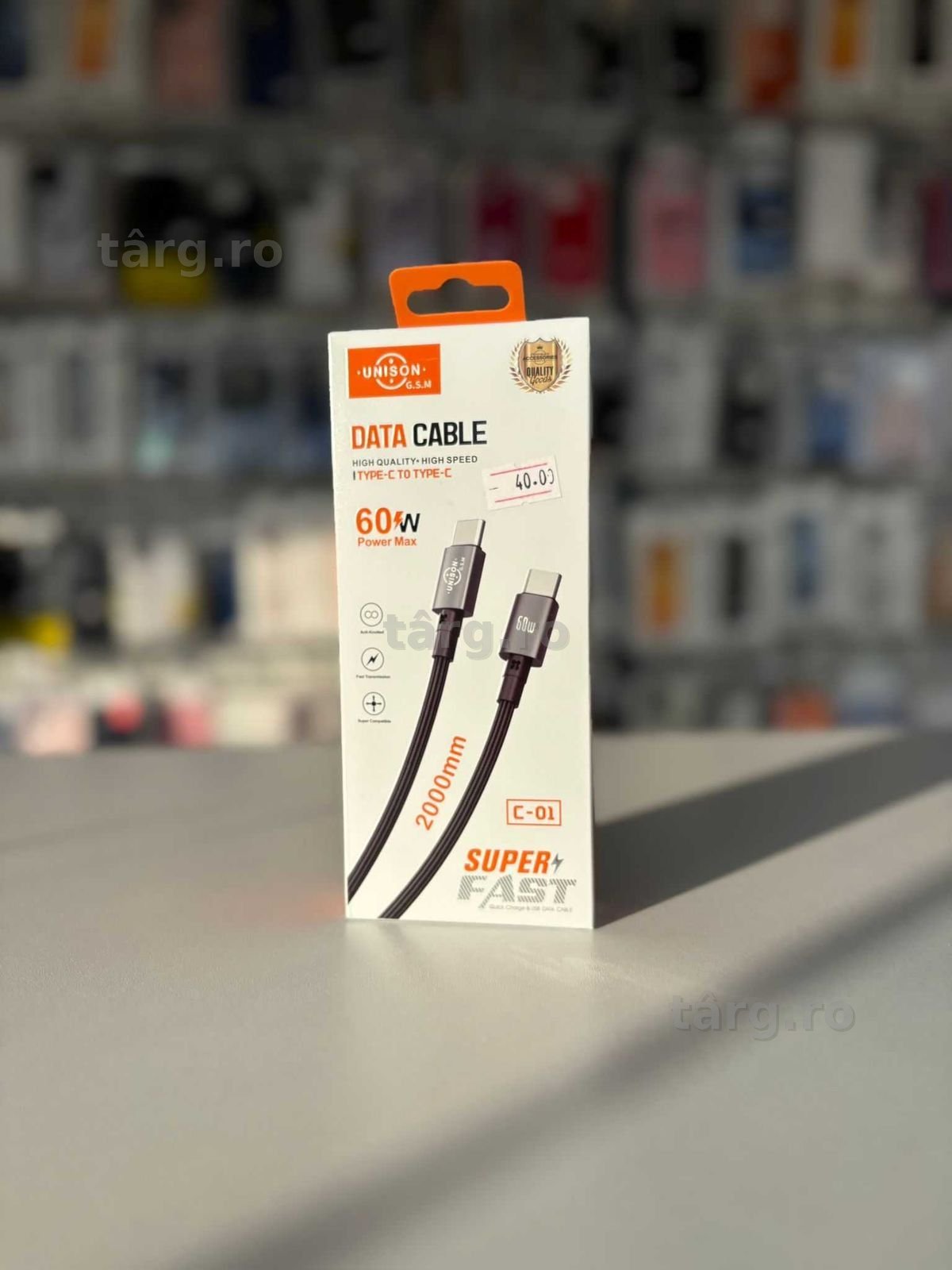 Cablu de date si incarcare Tip C Fast Charge 60W Samsung iPhone Honnor
