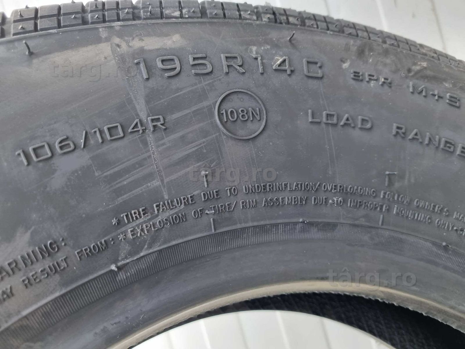 195 R14C (195/80R14C), SECURITY, 108N,  Anvelope de remorcă M+S 4