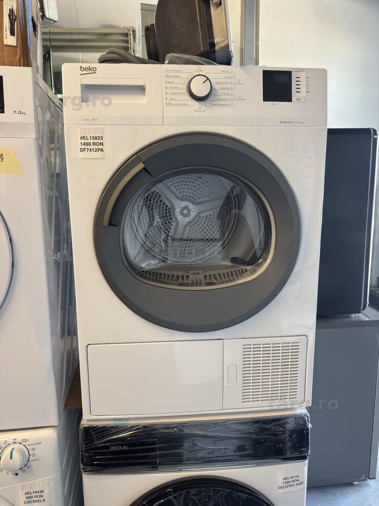 Uscător de rufe cu pompă de căldură Beko DF7412PA