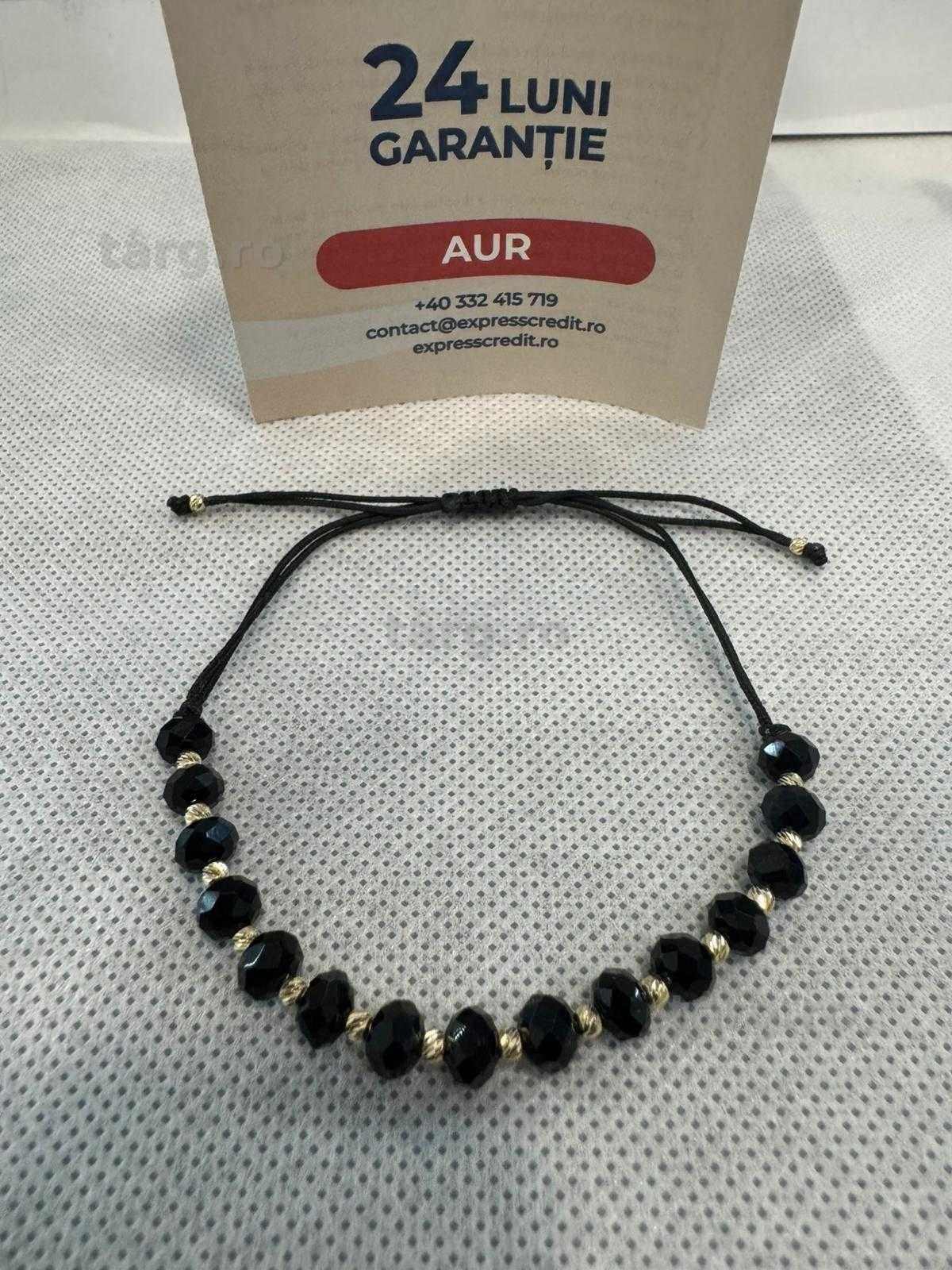 (Ag41) Bratara aur 14K B6034 - Certificat de garanție!
