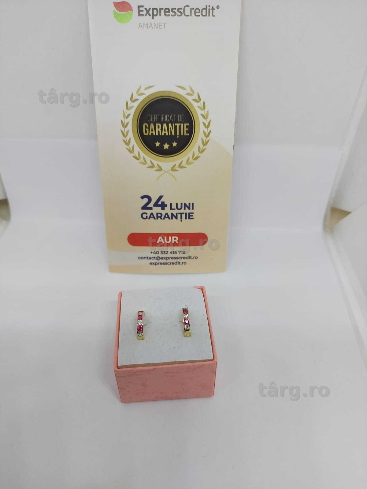 Cercei aur 14k 1.3gr [35472.1/30 Pacurari 2] Garantie 2 ani!