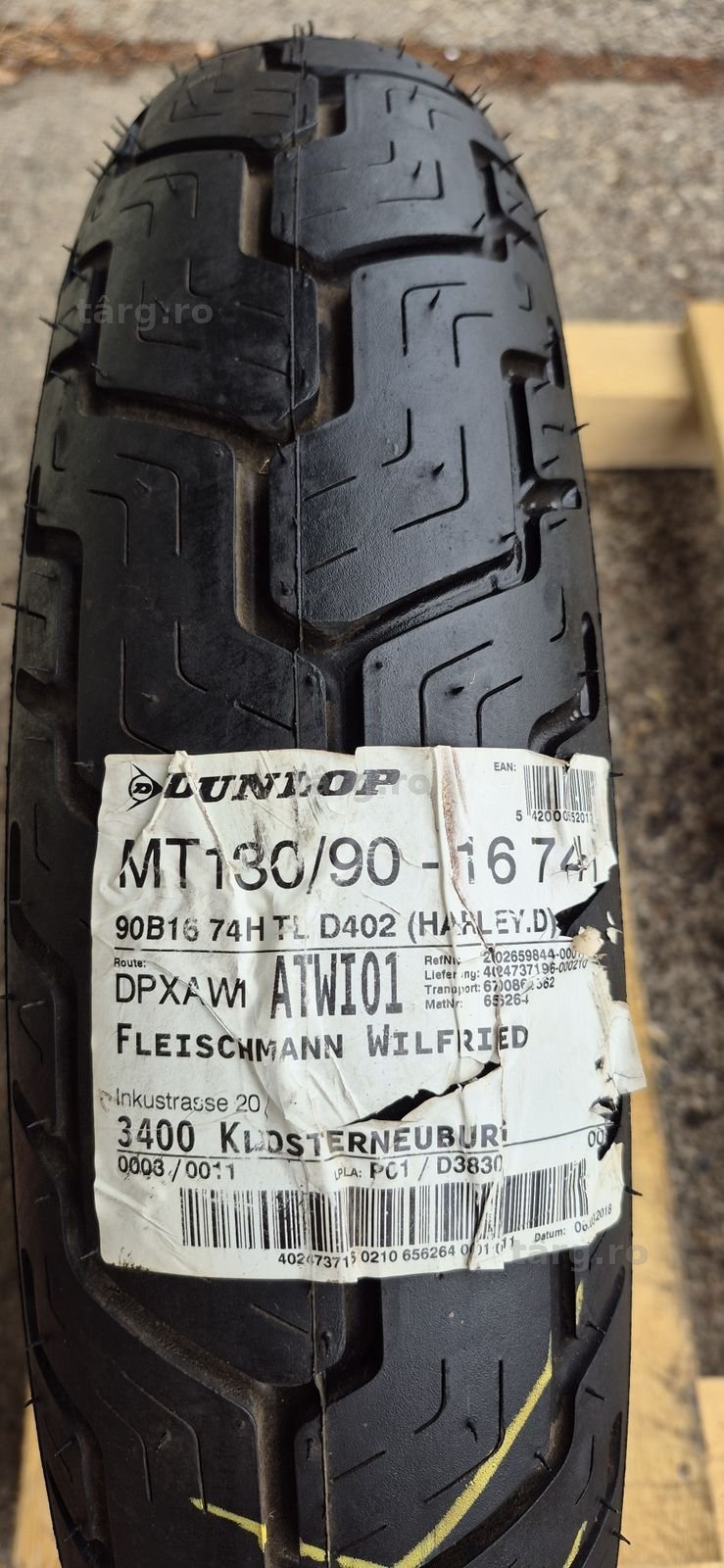 O anvelopa moto noua Dunlop D402 MT90 B16M/C. 2