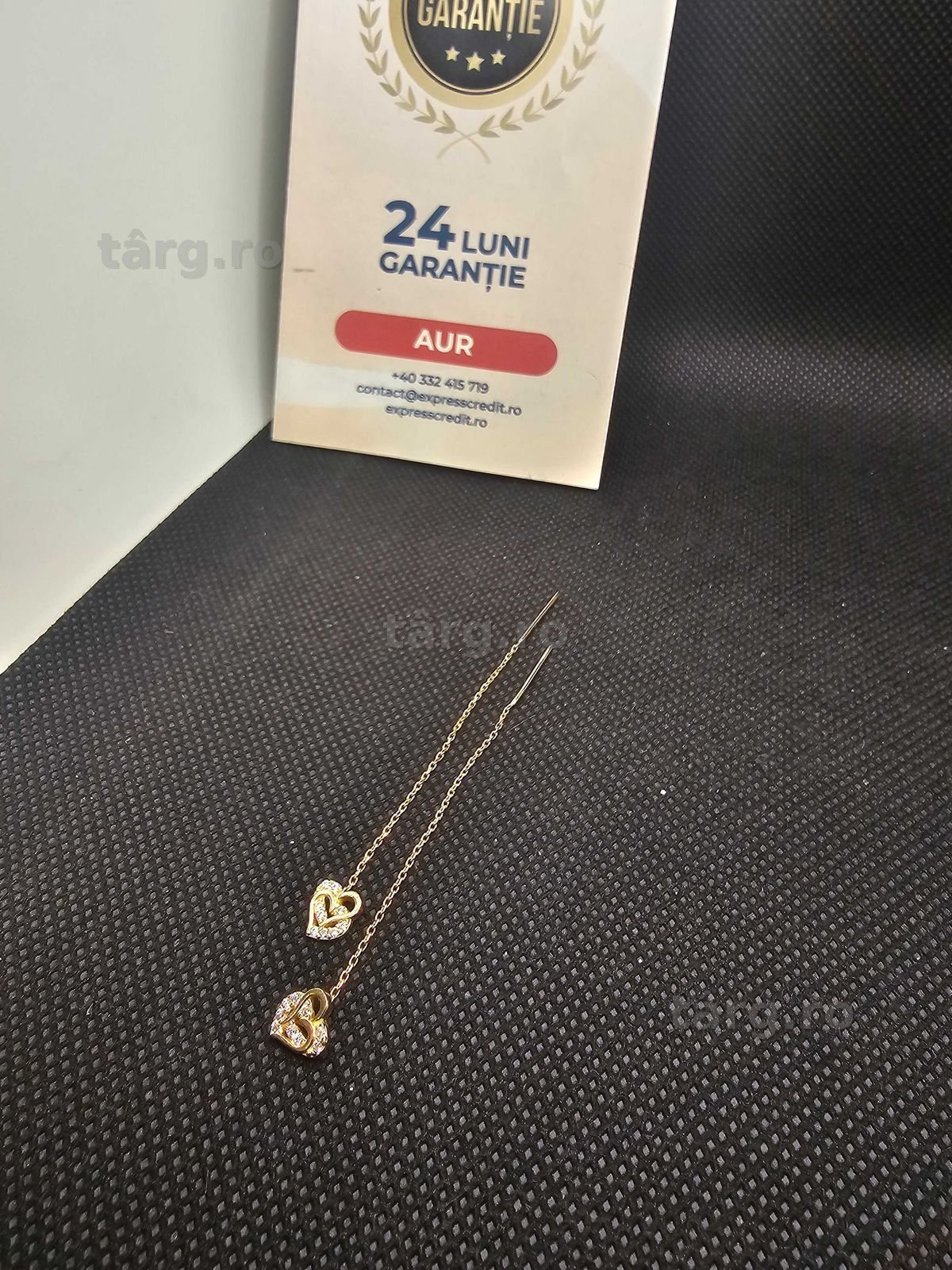 Cercei aur 14K 1.22g (50395.5 AG 11 Piata Nicolina) 2 ani garantie!