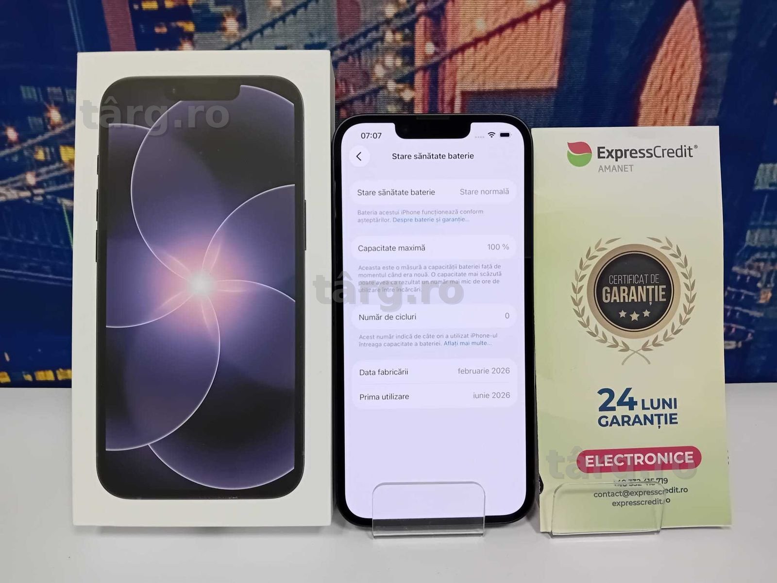 Apple iPhone 17E 100% Sanatate Baterie (35733/30 Pacurari 2) Garantie 2 Ani!
