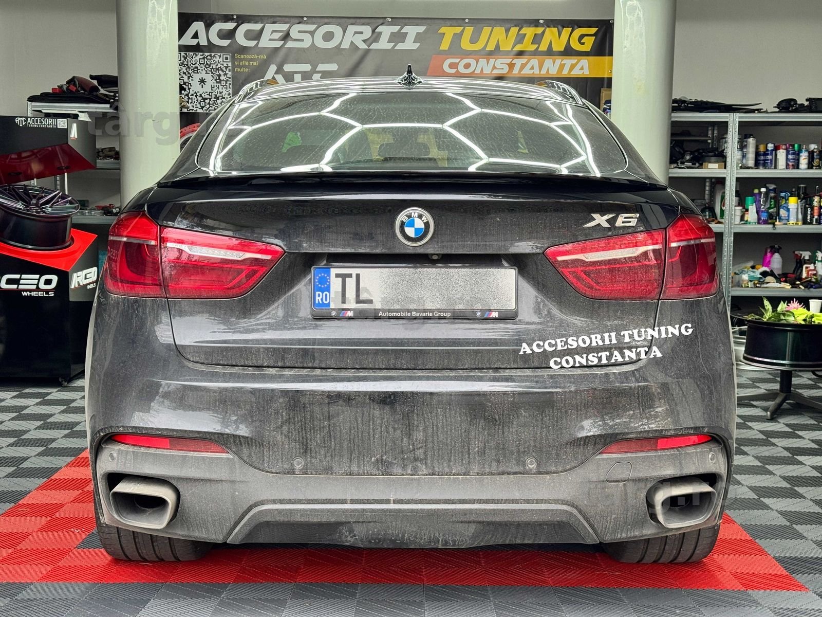 Eleron Portbagaj - BMW X6 F16 Negru Lucios
