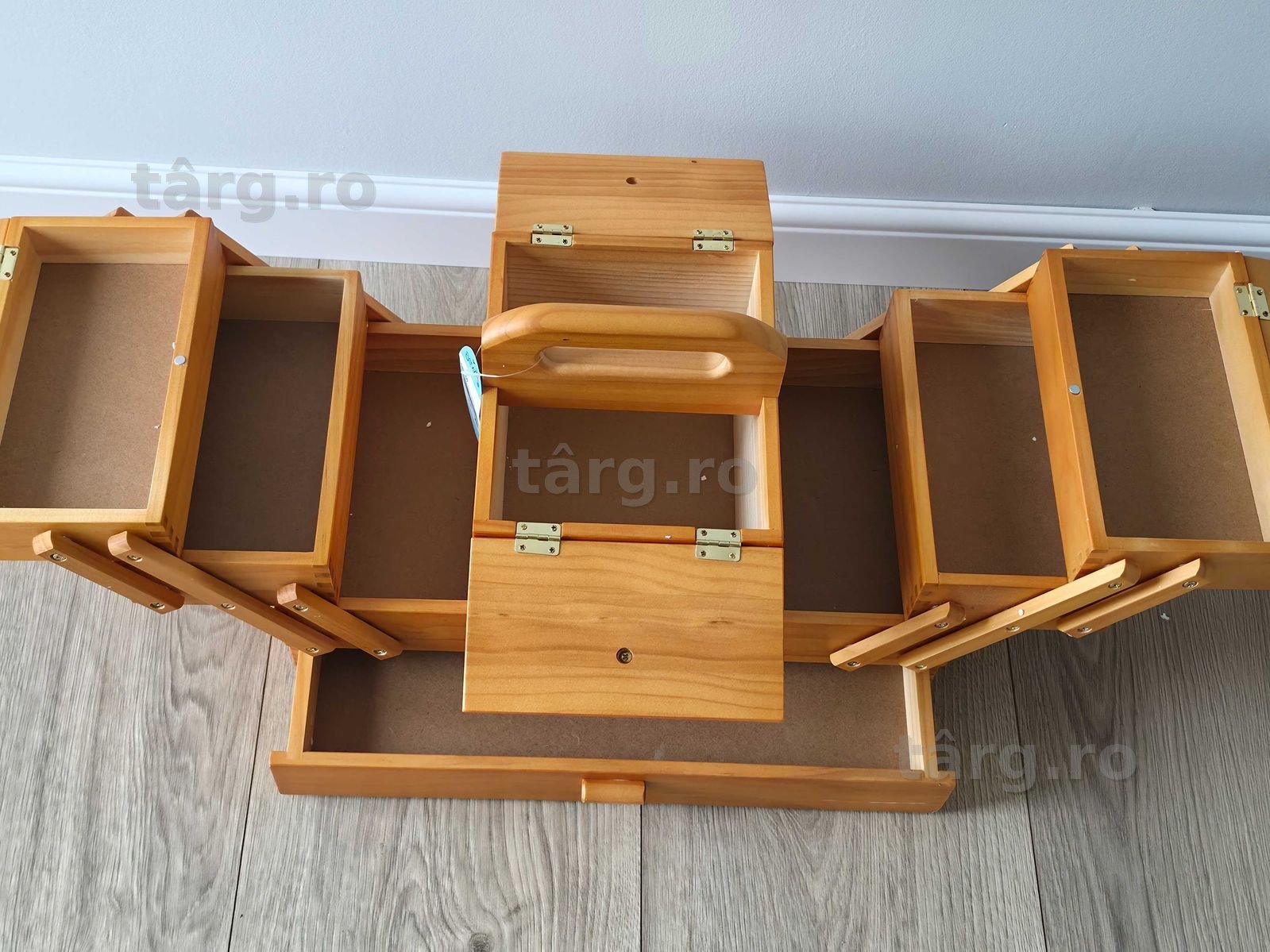 Cutie de depozitare din lemn cu 4 niveluri, Hobby Gift 5