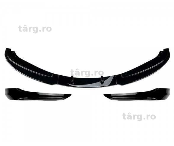 Lip Prelungire Bara Fata Cu Splitere BMW E90 Facelift cu Bara Normala