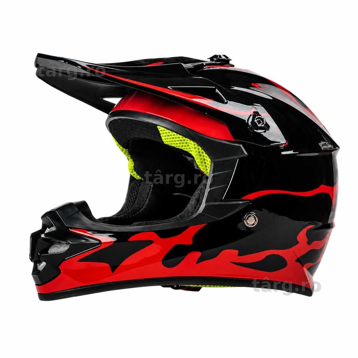 Casca Moto Enduro Cross ATV - S / M / L / XL - Rosu