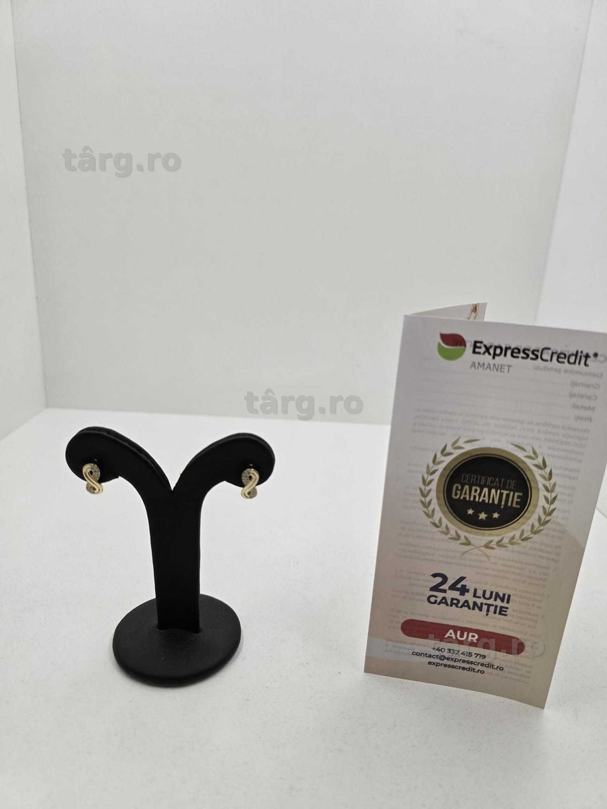 Cercei aur 14K 2.77gr (Ag25 Belvedere B.42297)-Garantie 2 Ani!