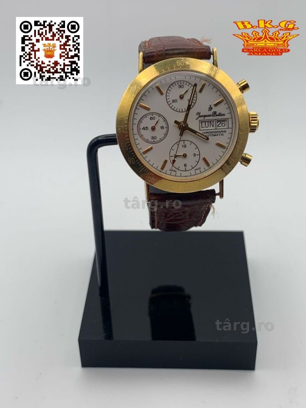 Ceas Jacques Poitier Chronograph 18K Amanet BKG