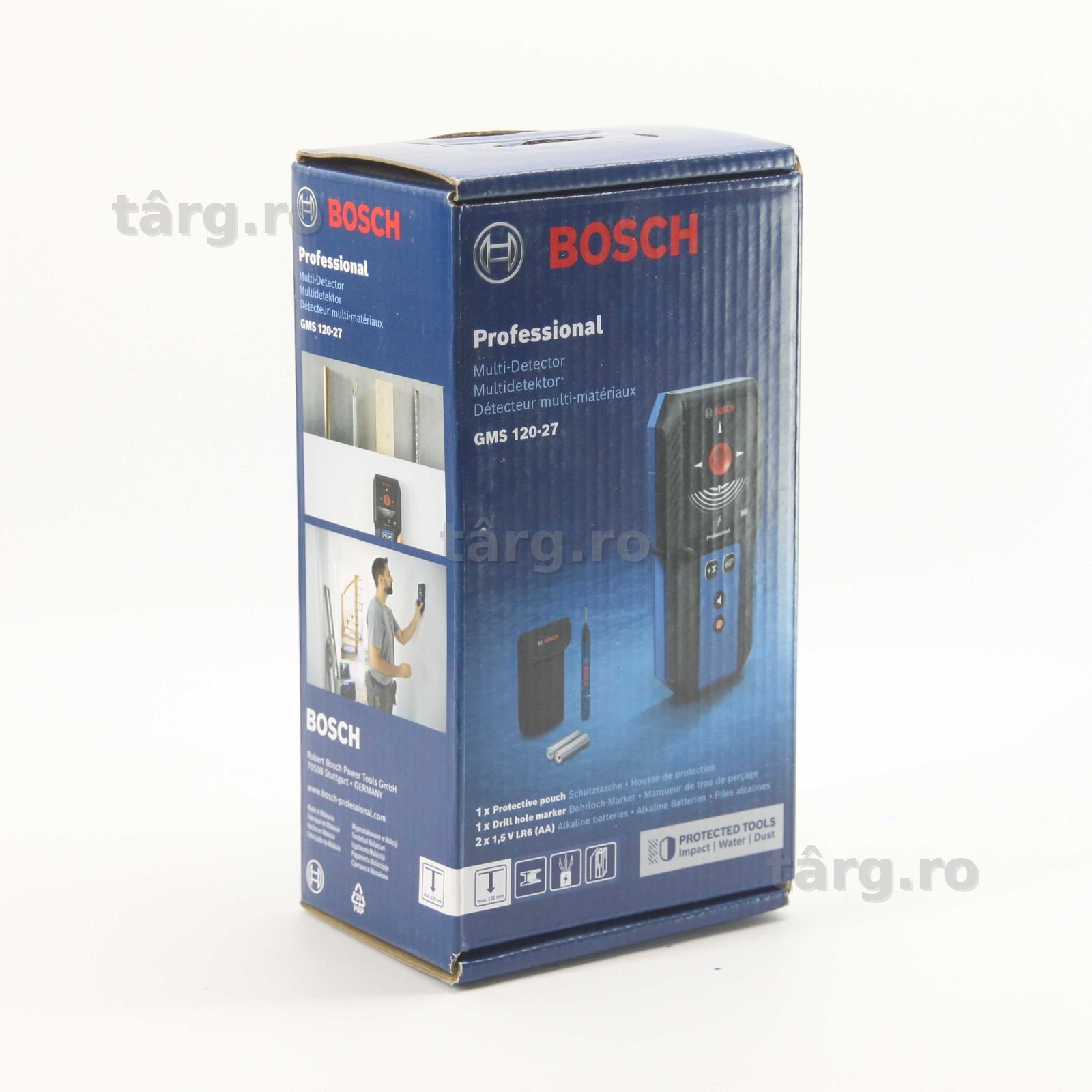 Detector de metale cu baterii Bosch GMS 120-27 - OBIECT SIGILAT - Amanet FRESH Galati