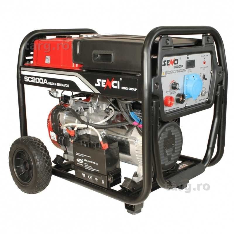 Generator de curent cu sudura incorporata SENCI SC-200A putere max. 5.5 kW 230V, 200 Amperi