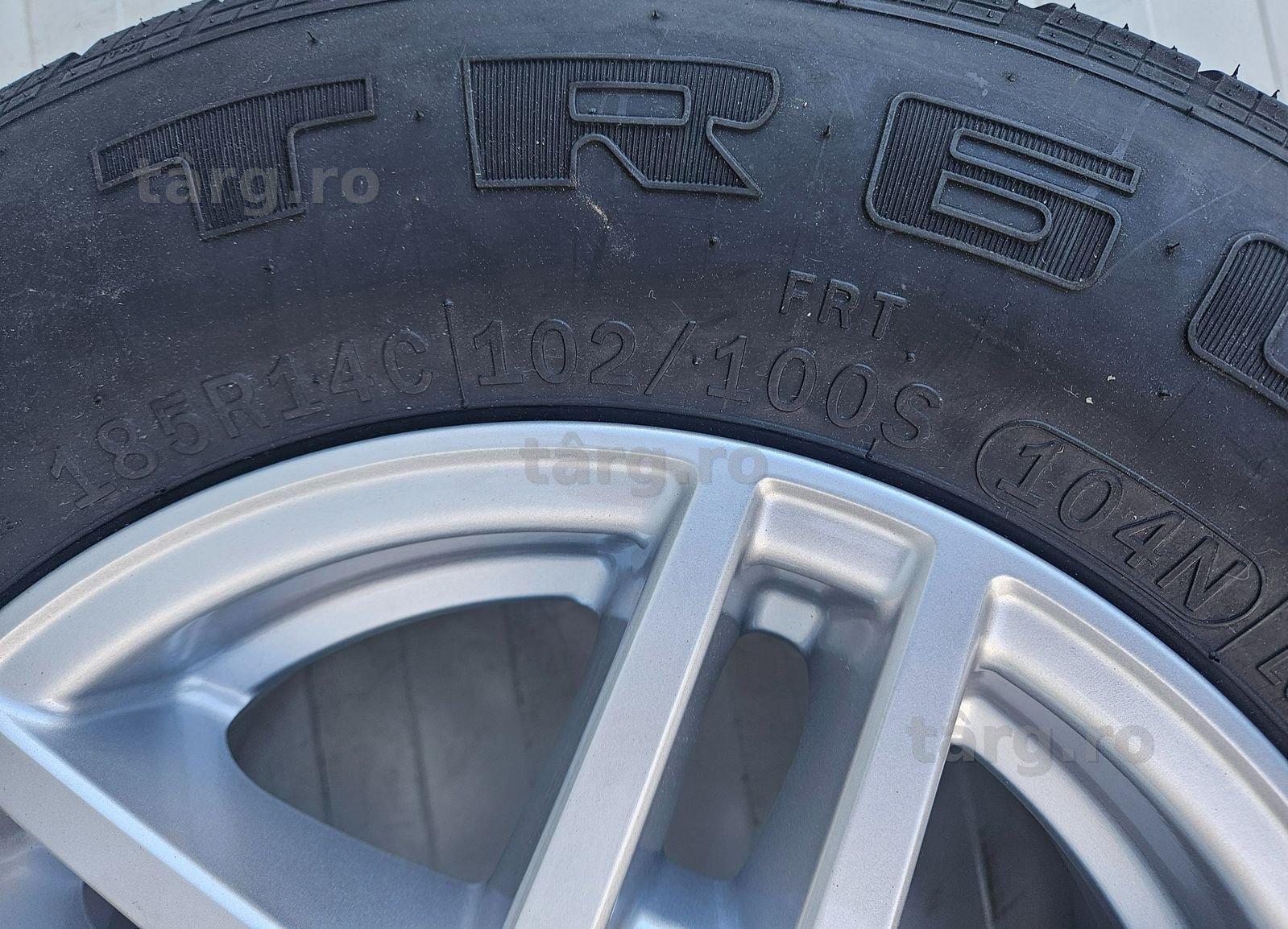 Roata completa 185 R14C, Anvelopa Security pe Janta aliaj 6Jx14 5