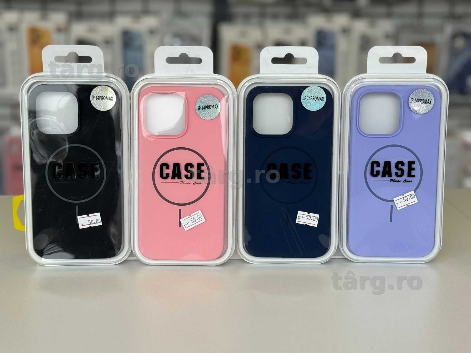 Husa silicon cu MagSafe, folie, cablu, incarcator iPhone 14 Pro Max
