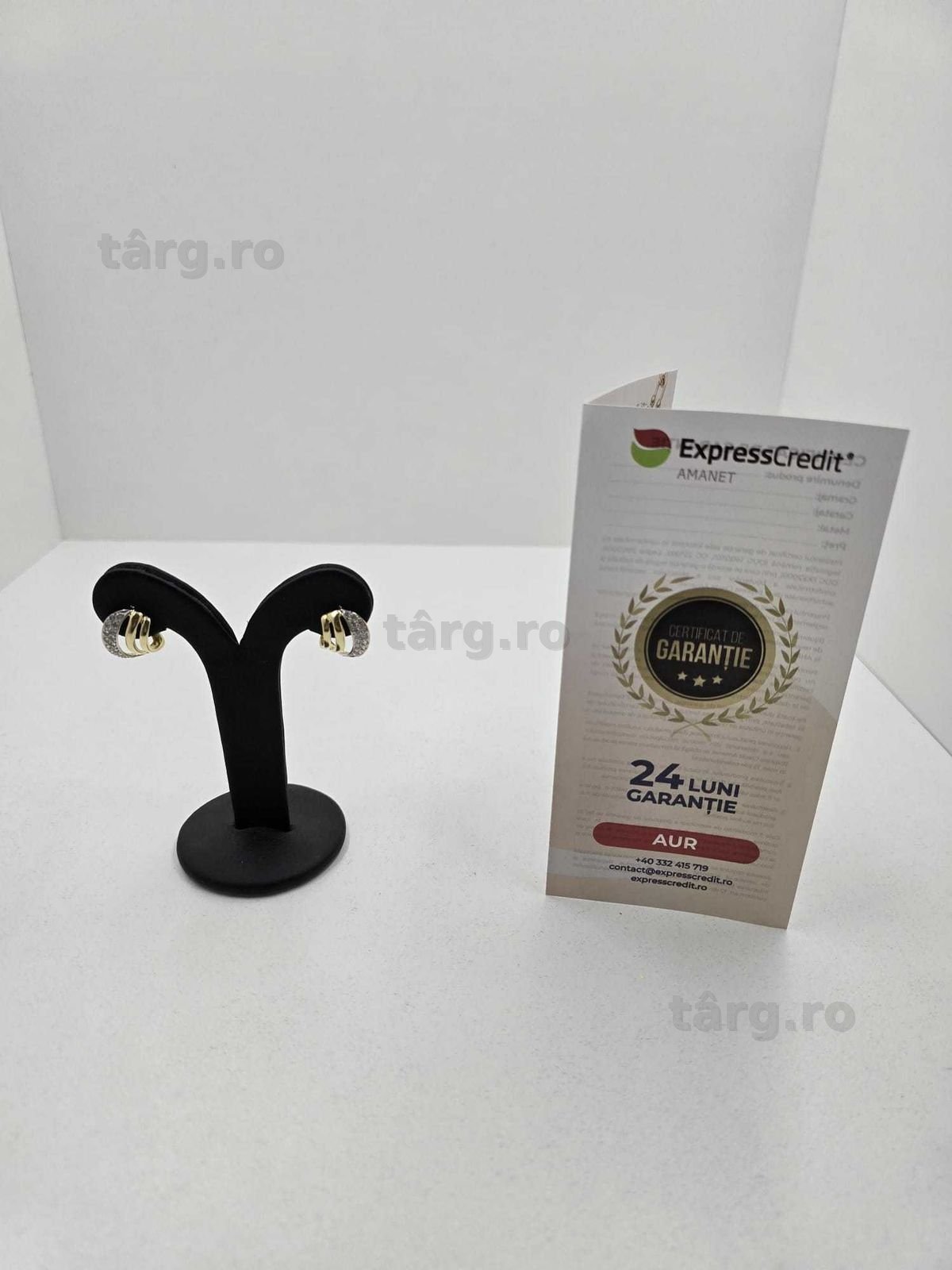 Cercei aur 14K 5.00gr (Ag25 Belvedere B.42256)-Garantie 2 Ani!