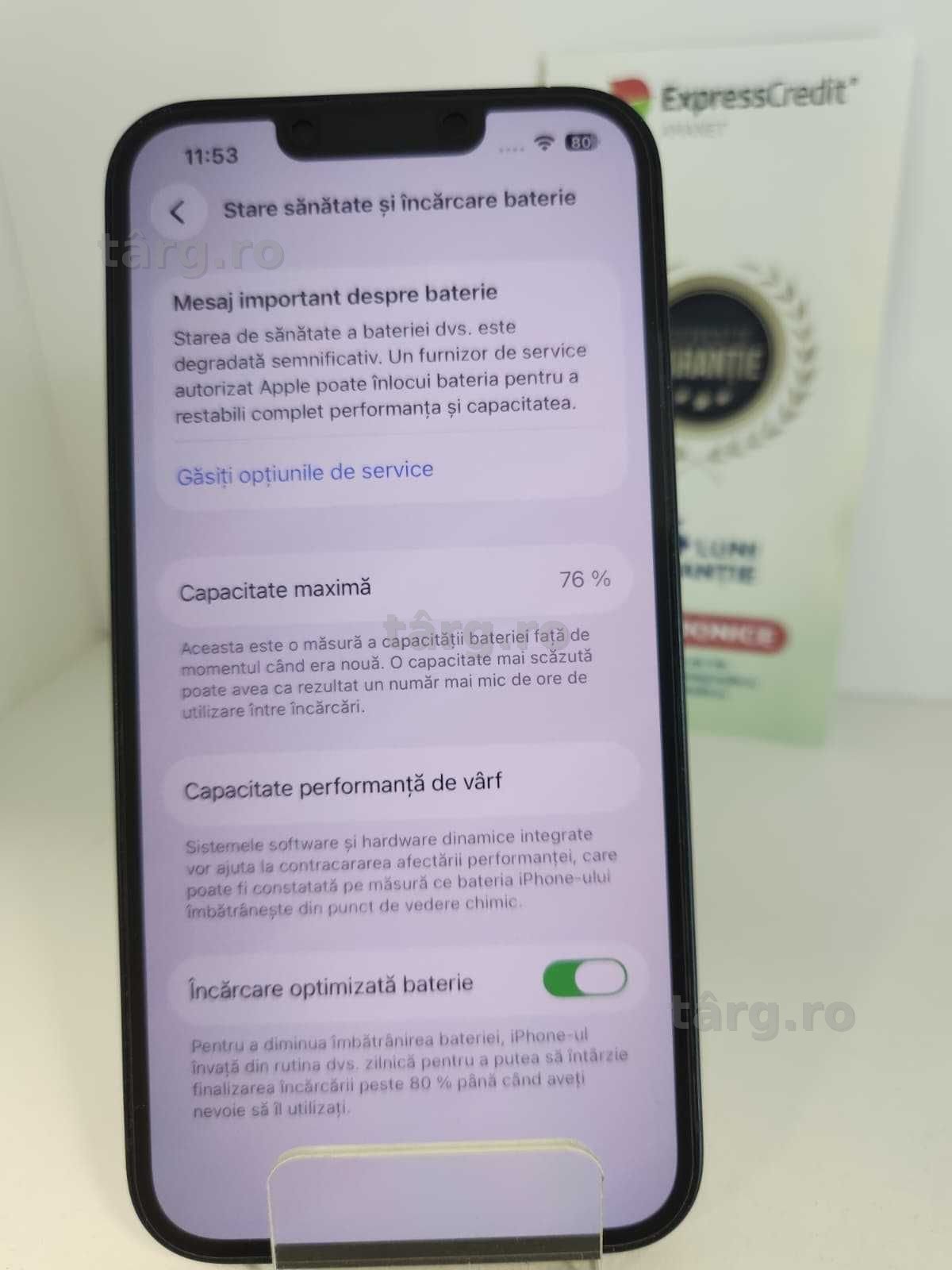 Iphone 14 128Gb - Baterie 76% (Ag8 Tudor/B74083) – Garantie 2 Ani! 3