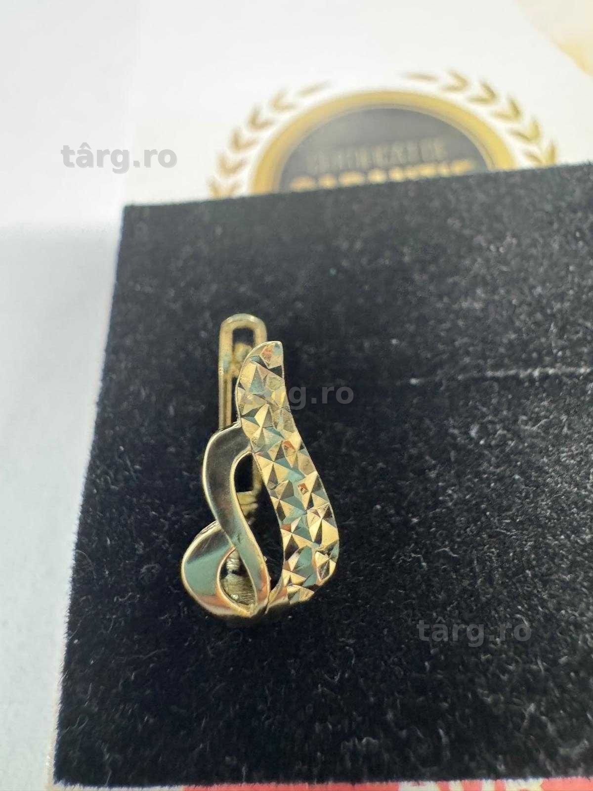 Cercei din aur 14k (69659.1/ 10 Pacurari 1) garantie 2 ani! 4
