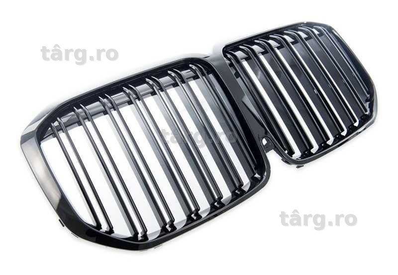 Grile duble BMW X7 G07 Pre-Facelift 2019-2022 Negru Lucios