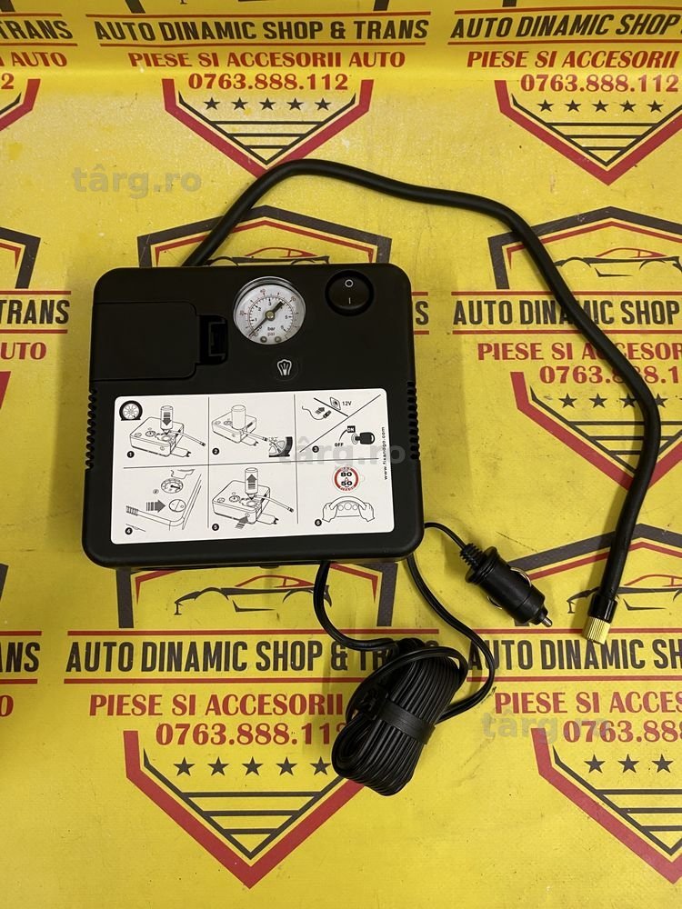 Compresor auto masina umflat roti / roata OE Fix & Go 12V neutilizat