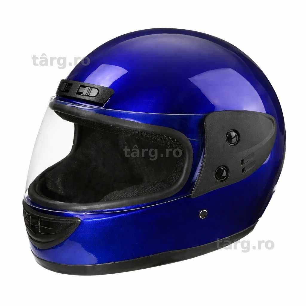 Casca Moto/Scuter/ATV, viziera detasabila, marime universala, Albastru
