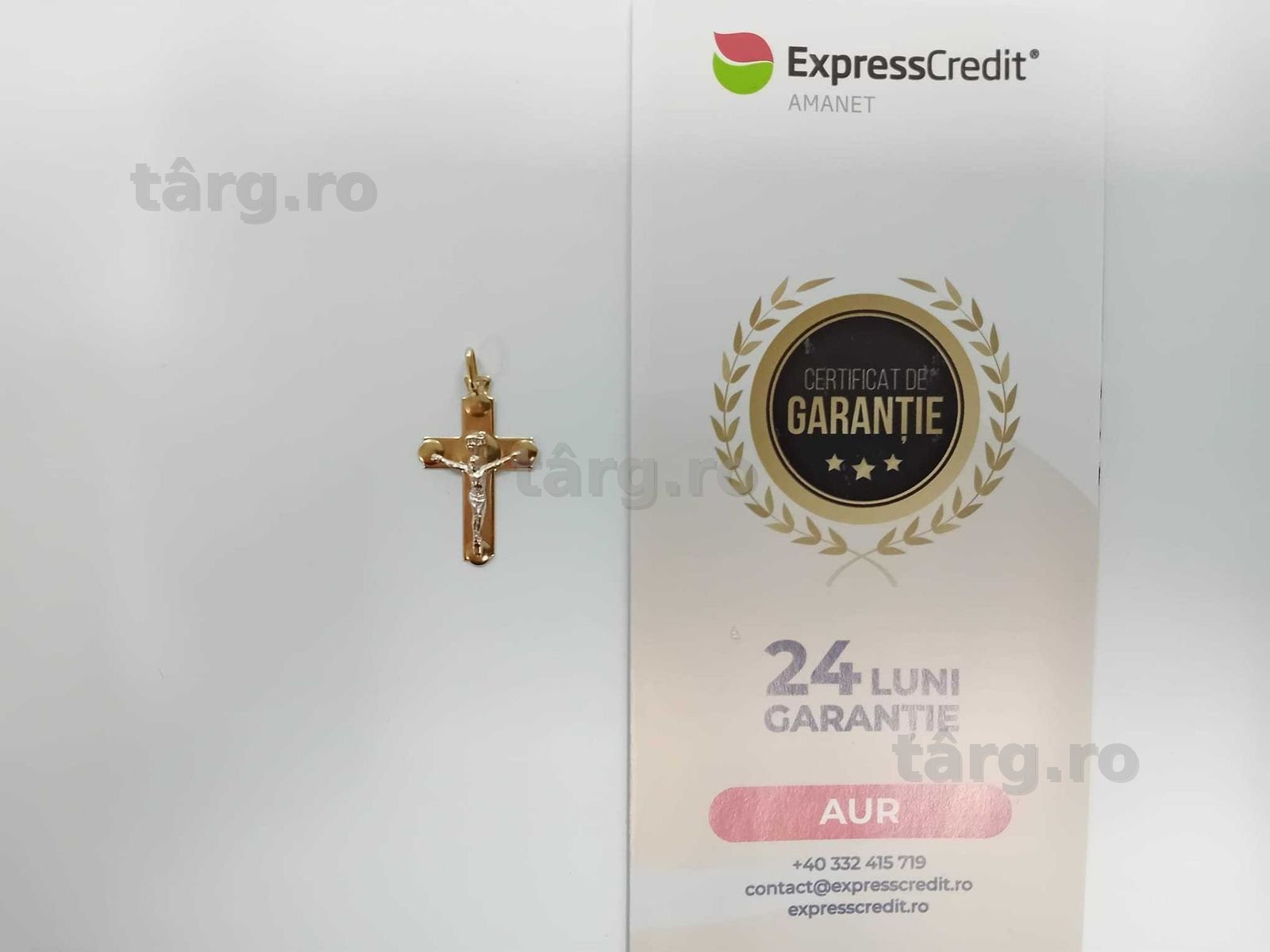 (Ag33) Medalion Aur 14K/Garantie 2 ani 2