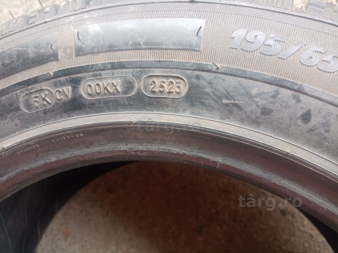 4 anvelope de iarna NOI Michelin 195/65 R16C dot 2523 4