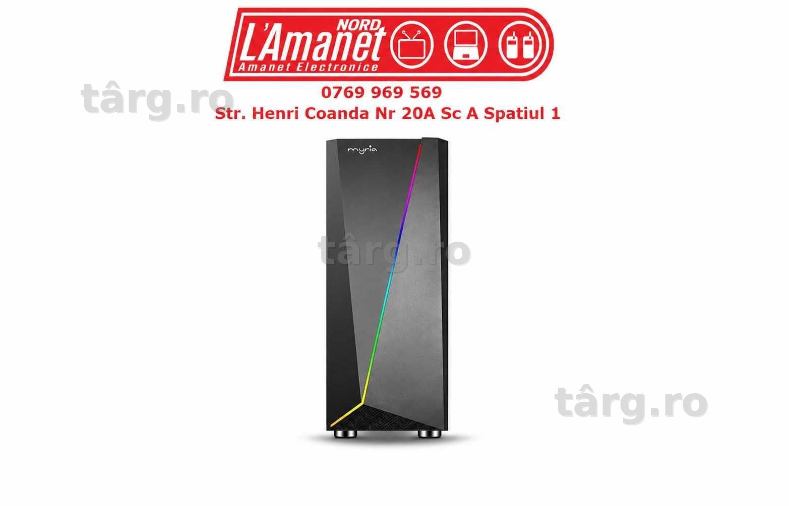 Unitate Gaming MYRIA Vision i7-10700KF 32GB Ram SSD + HDD RTX2060 Stare Buna - Nord
