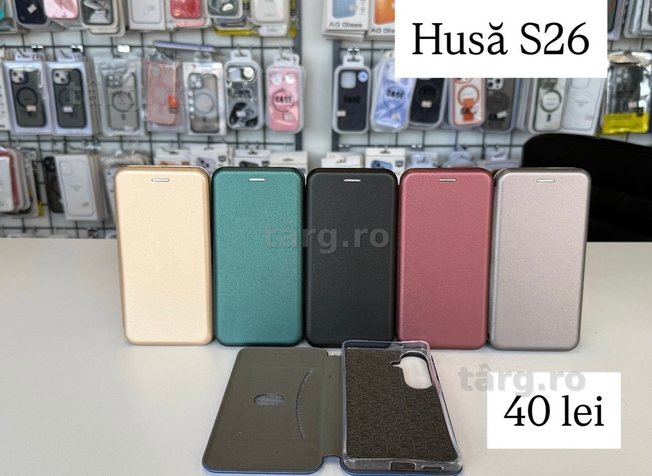 Husa tip carte - piele ecologica - Samsung Galaxy S26 2