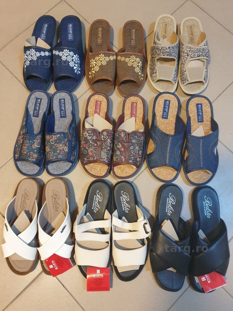 Papuci marca Belsta, diferite marimi