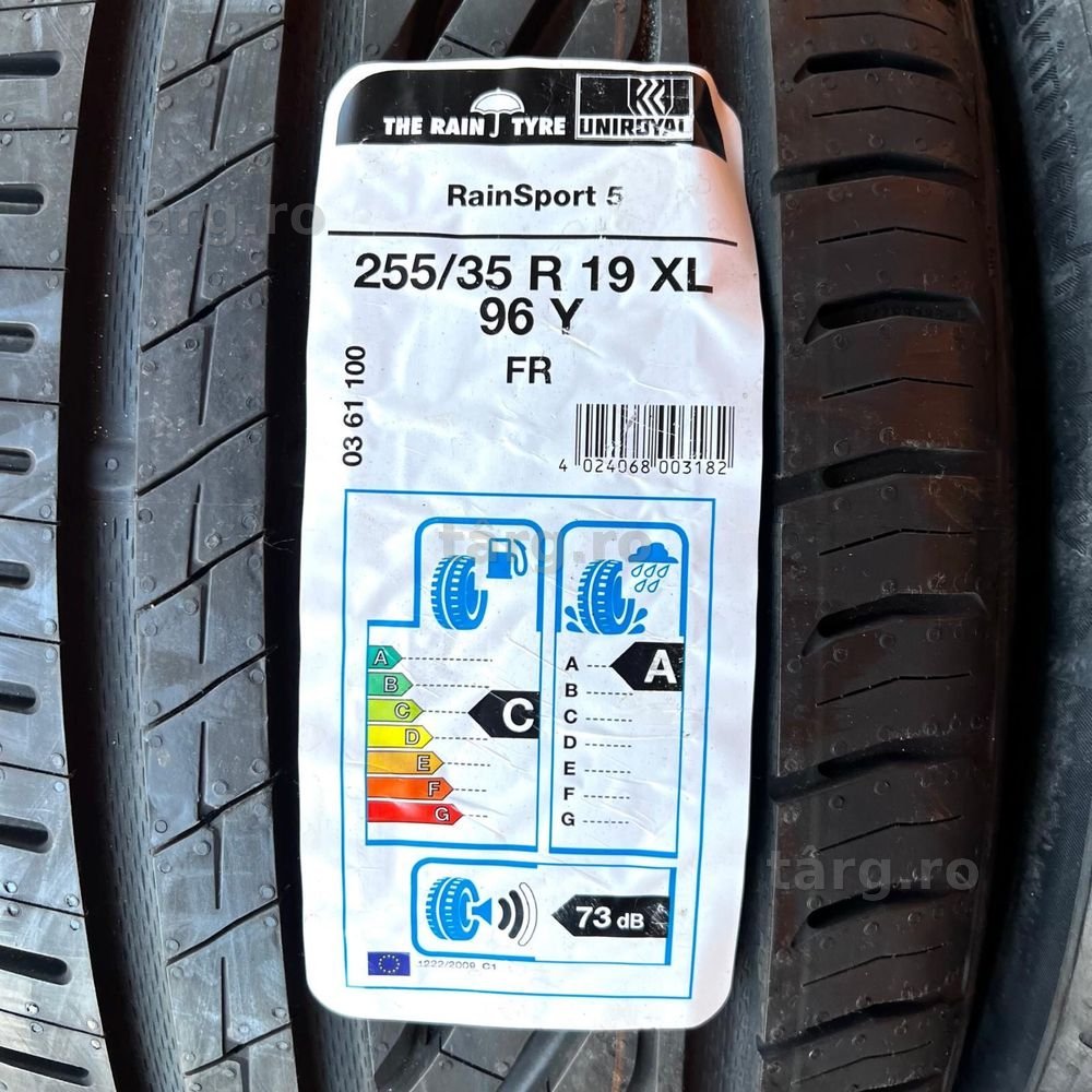 2 anvelope noi de vara 255/35/19 Uniroyal 5