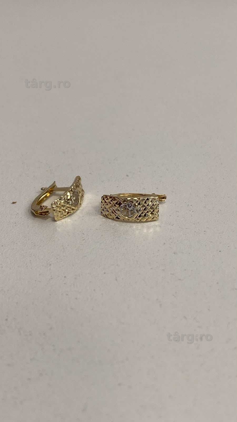 (AG13) Cercei aur 14K 1.46g (b.56158.1) Garantie 2 ani!