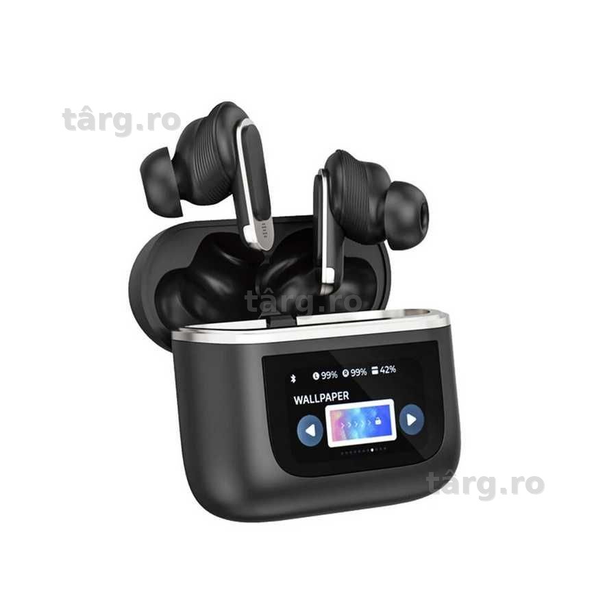 Casti wireless BlitzWolf BW-FYE16 ANC IPX5 Bluetooth 5.3 negru