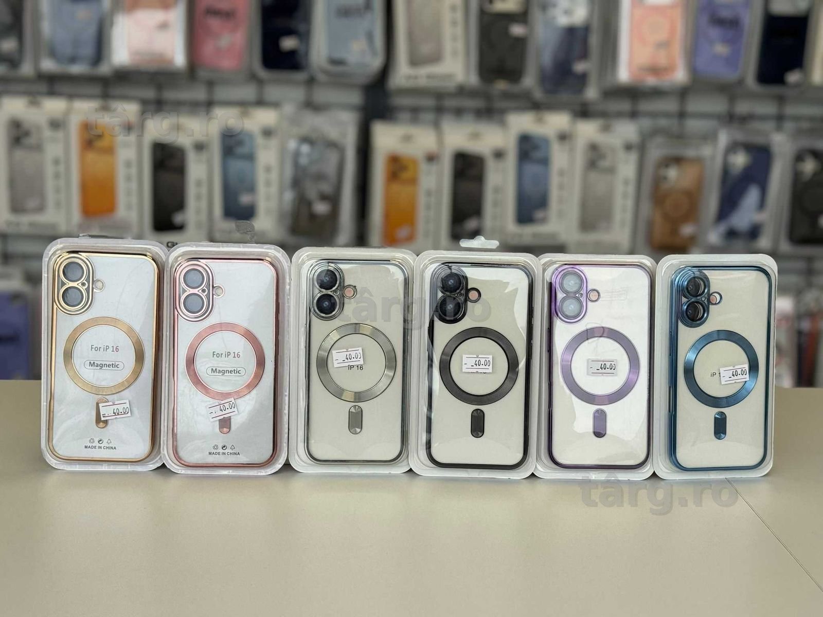 Husa TPU Luxury MagSafe , folie, cablu, incarcator iPhone 16